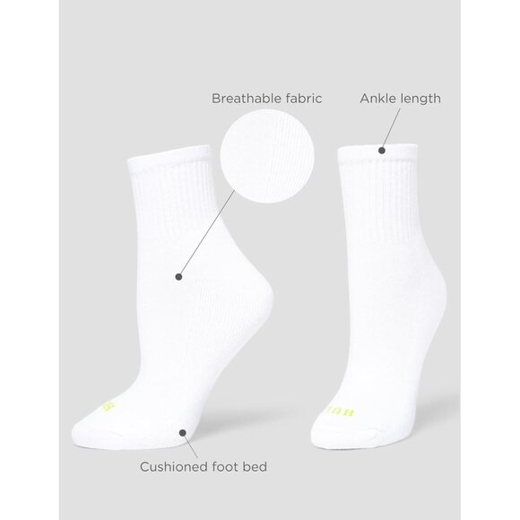 Women's Wild Rose 6 Pair Pack Winter Soft Warm Thick Cold Mini Crew Calf Socks - Picture 6 of 7